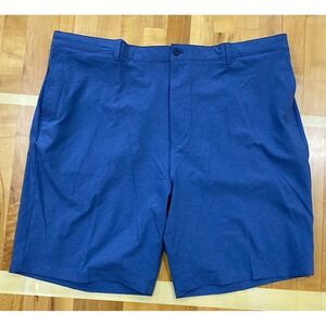 Ben Hogan Mens Performance Golf Shorts Blue Med Denim Heather Stretch UPF 50 46